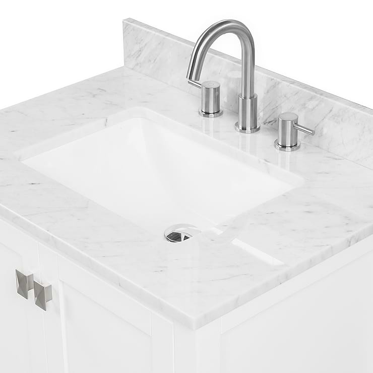 Athena 30'' White Vanity And Marble Counter