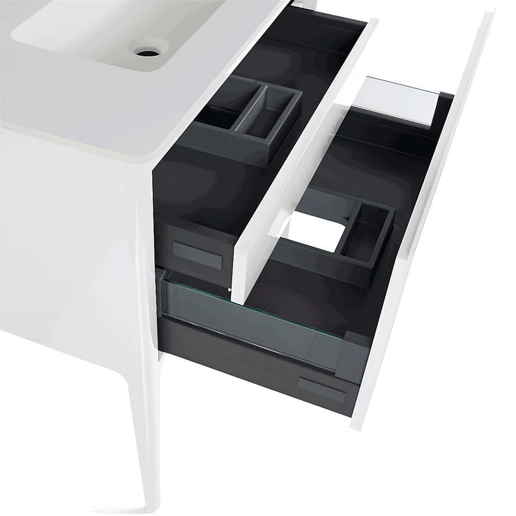 Luxe Collection 36" White Gloss Vanity