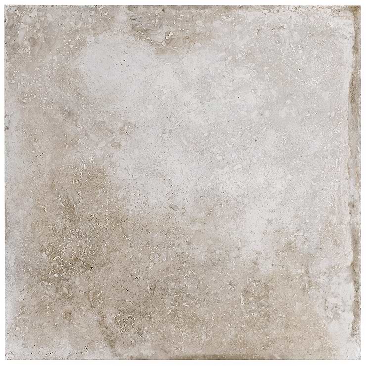 Seville Olimpia White 24x24 Travertine Look Matte Porcelain Tile