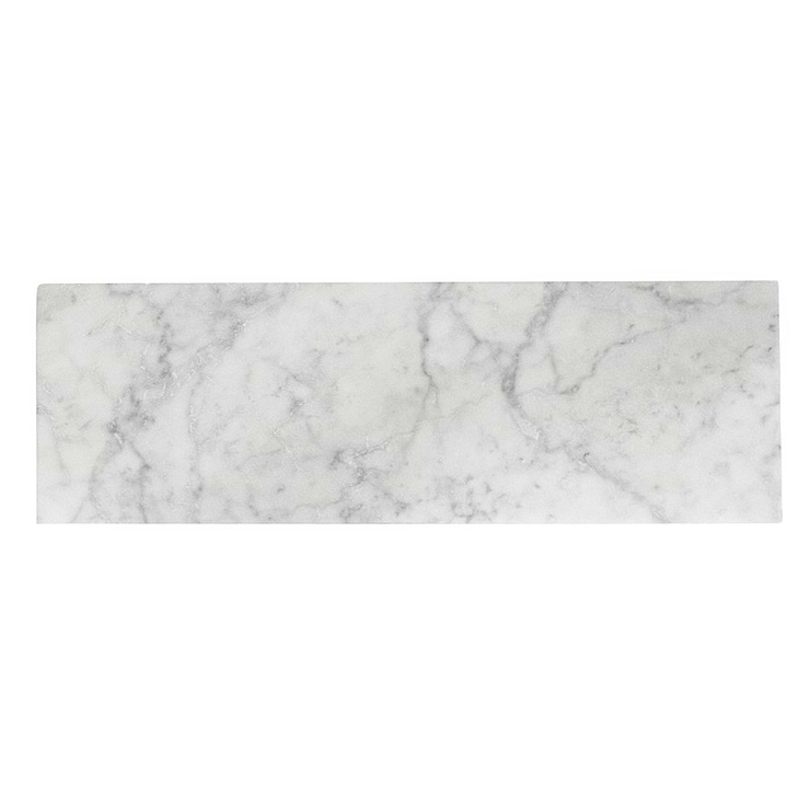 Carrara White 6x18 Honed Marble Tile