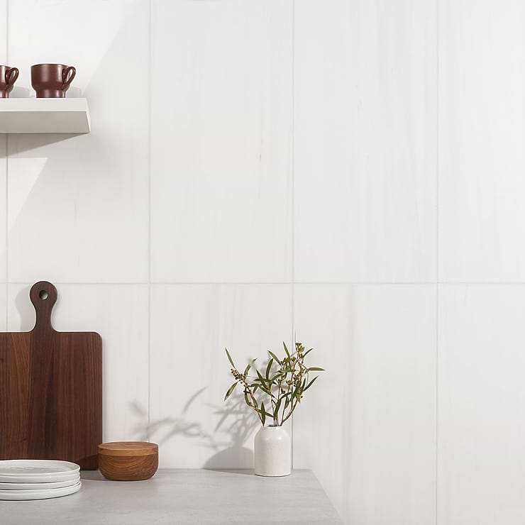 Bianco Dolomite White 12x24 Premium Polished Marble Tile