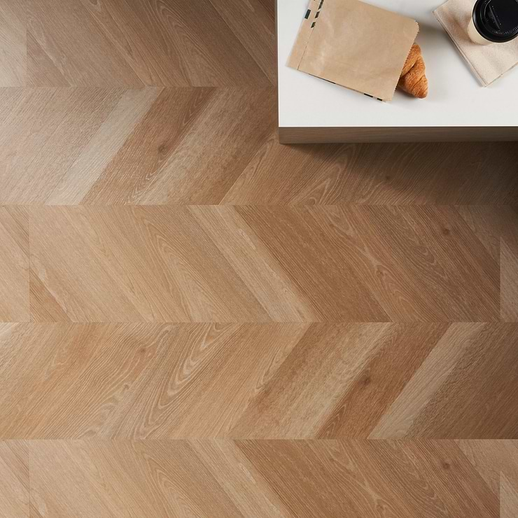 Stacy Garcia Fleetwood Chevron Bear Rigid Core Click 12x48 Luxury Vinyl Plank Flooring