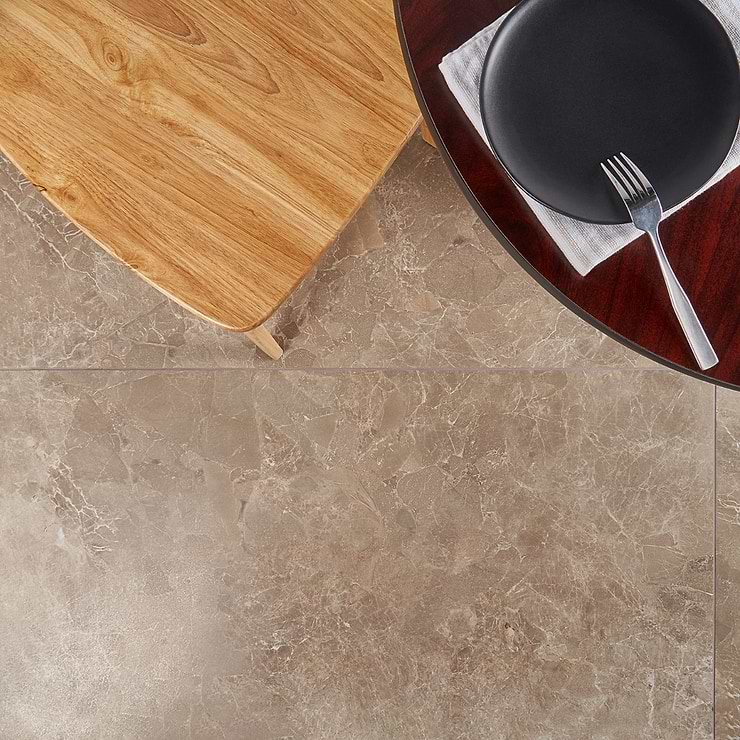 Marmo Perfetto Tortora Gray 24x48 Semi-Polished Porcelain Tile