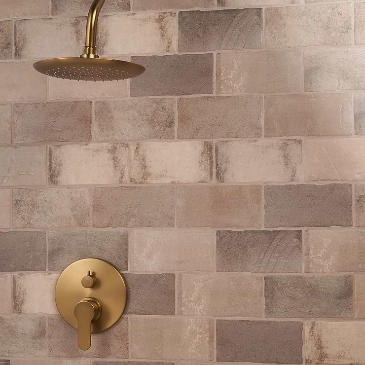 Parma Brick Taupe 4x8 Terracotta Look Matte Ceramic Tile