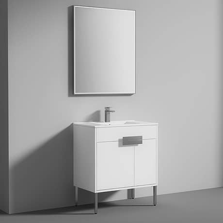 Portofino 30'' White Vanity And Counter