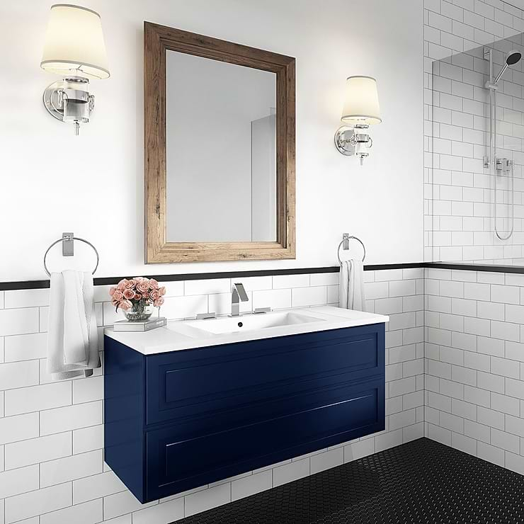 Alma Blue 30" Wall Mounted Vanity