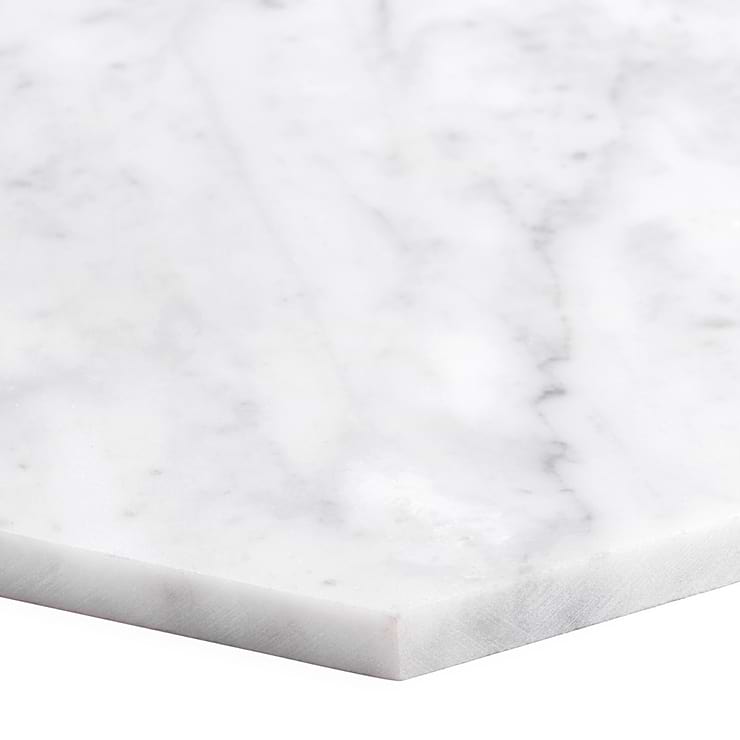 Carrara 10" Hexagon Honed Marble Tile