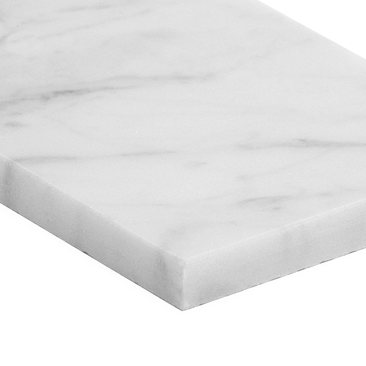 Carrara White 3x6 Polished Marble Subway Tile