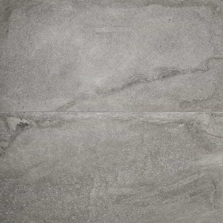 Acadia Slate Gray 24x48 Quartz Look Matte Porcelain Tile