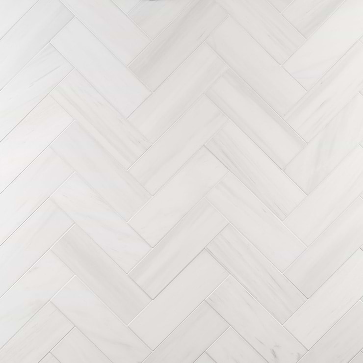 Bianco Dolomite White 4x12 Premium Honed Marble Tile