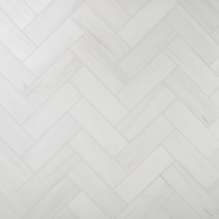 Bianco Dolomite White 4x12 Premium Polished Marble Tile