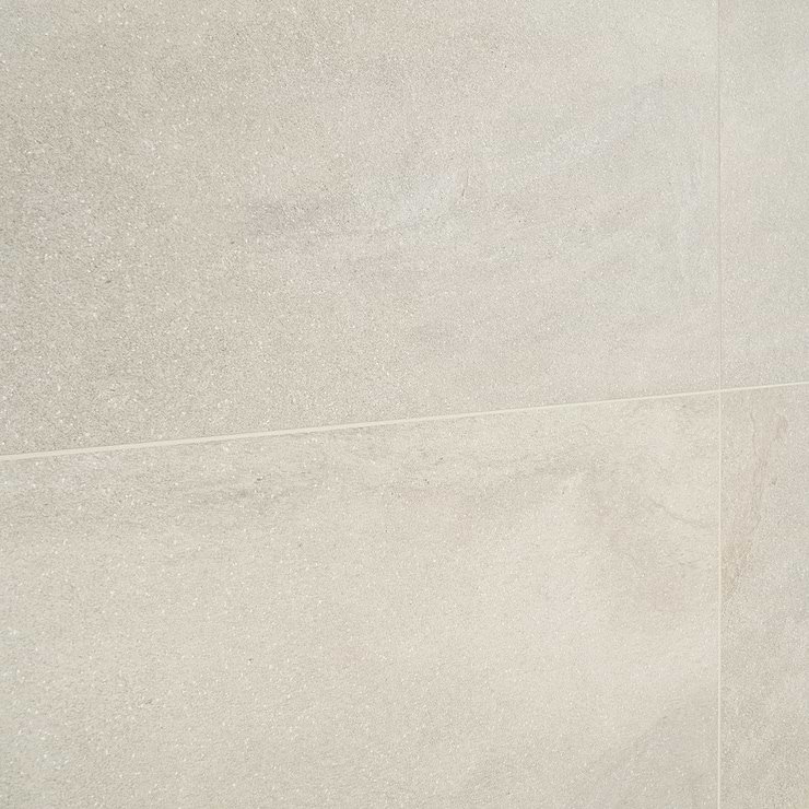 Acadia Warm Linen White 24x48 Limestone Look Matte Porcelain Tile