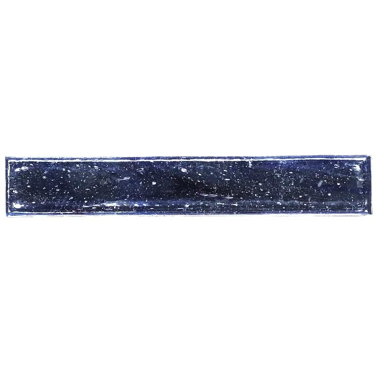 Komorebi Brick Bayou Blue 2x12 Polished Glass Subway Tile