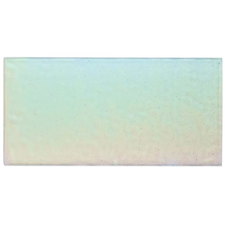 Splash Glacier White 4.5x9 Polished Glass Tile