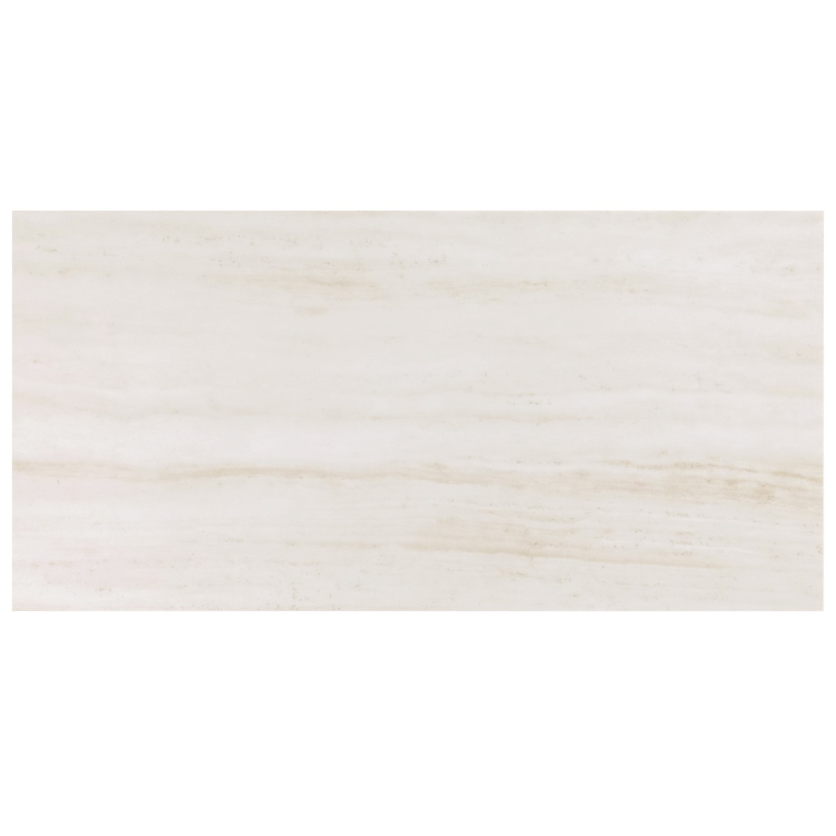 Nashville White 12x24 Travertine Look Polished Porcelain Tile