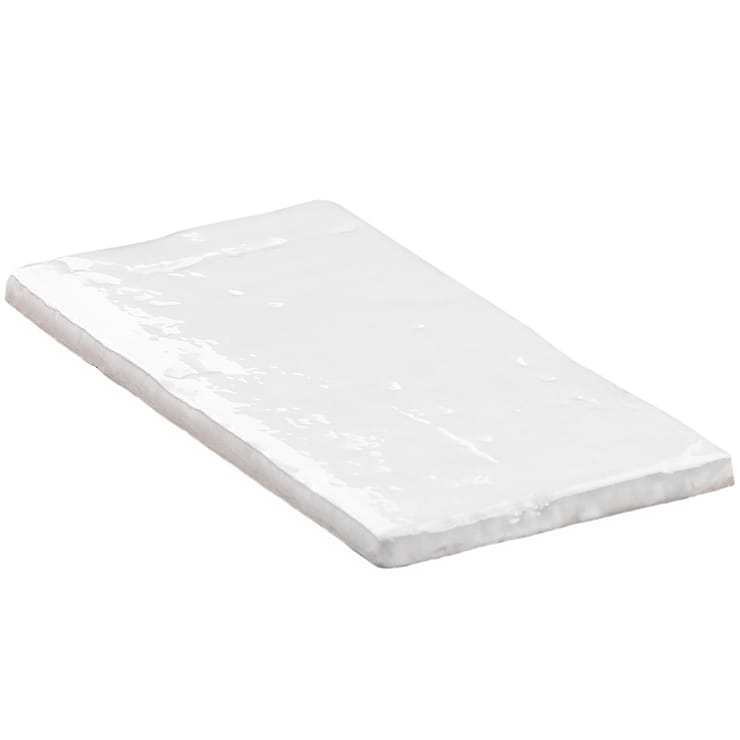Parma Brick White 4x8 Terracotta Look Polished Ceramic Tile