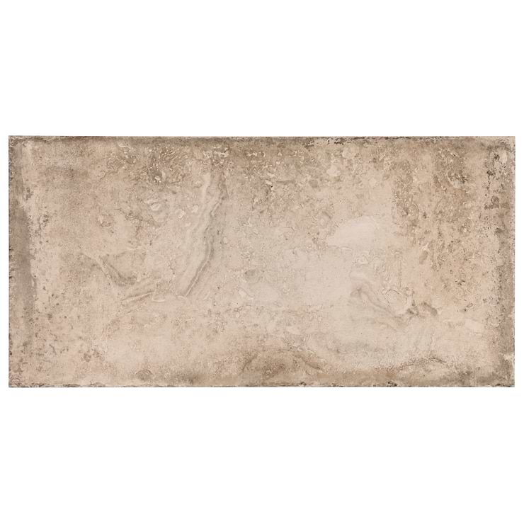 Seville Delfi Dark Beige 12x24 Travertine Look Matte Porcelain Tile