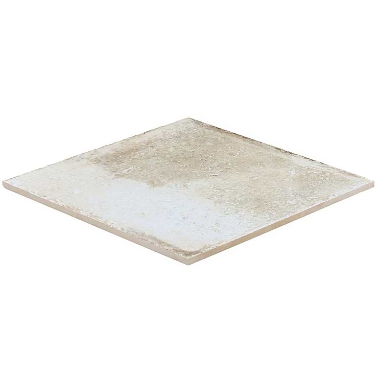 Seville Olimpia White 12x12 Travertine Look Matte Porcelain Tile
