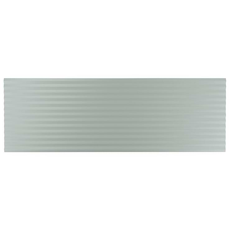 Mod Aquamarine 12x36 3D Fluted Matte Ceramic Tile 