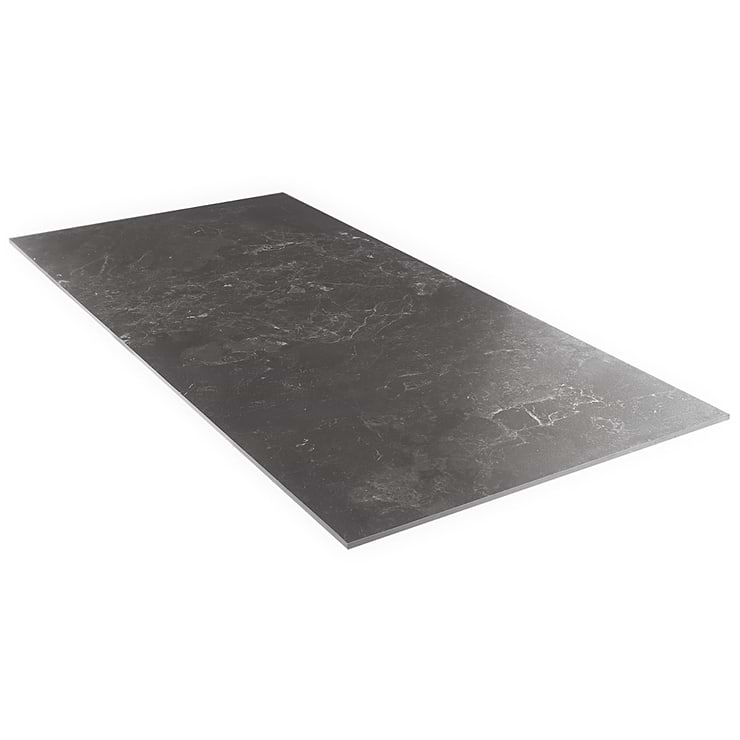 Marmo Perfetto Nero Black 24x48 Semi-Polished Porcelain Tile