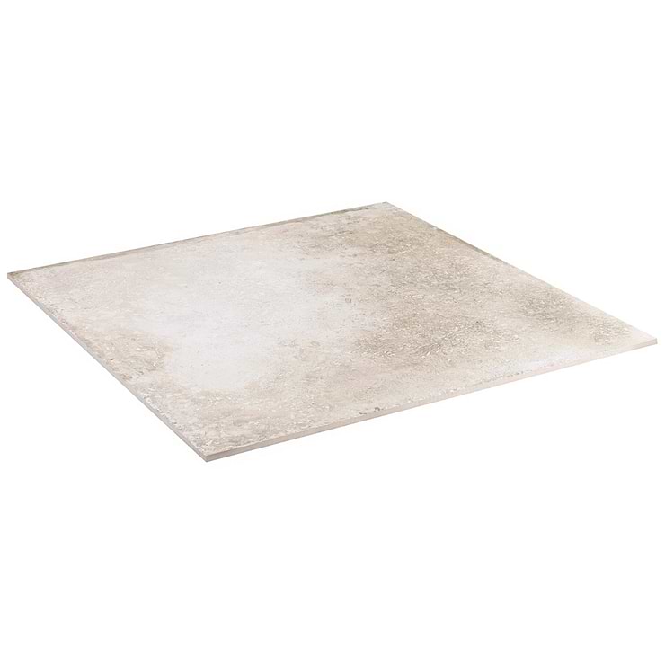 Seville Olimpia White 24x24 Travertine Look Matte Porcelain Tile