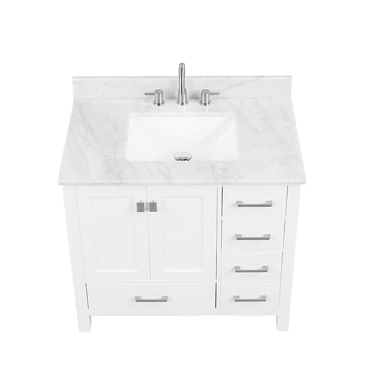 Athena 36'' White Vanity And Marble Counter