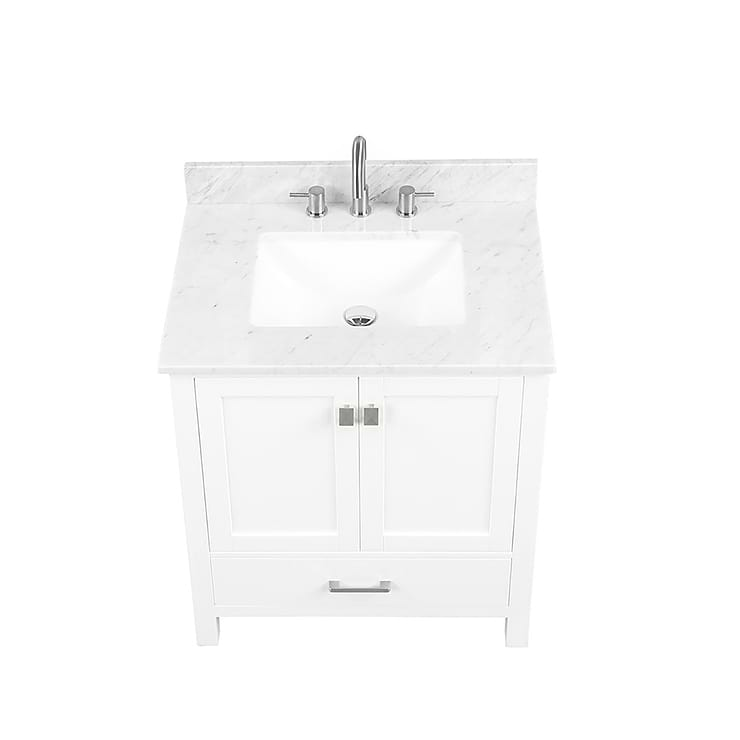 Athena 30'' White Vanity And Marble Counter