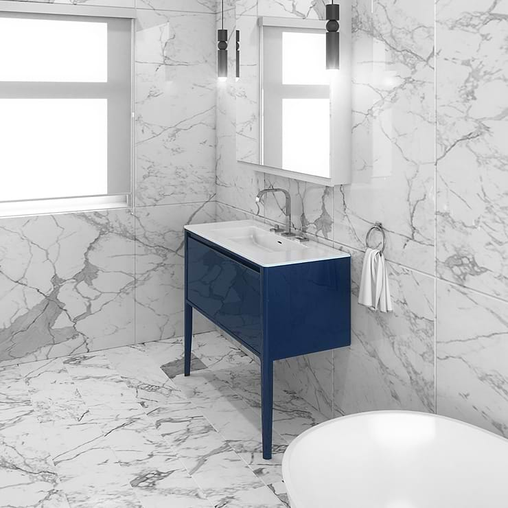 Luxe Collection 42" Navy Gloss Vanity