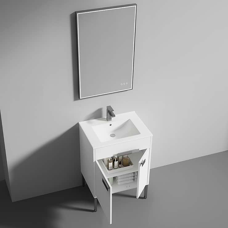 Portofino 24'' White Vanity And Counter