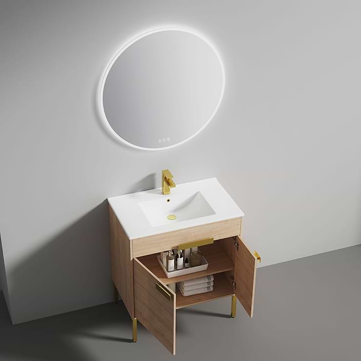 Portofino 30'' Maple Vanity And Counter