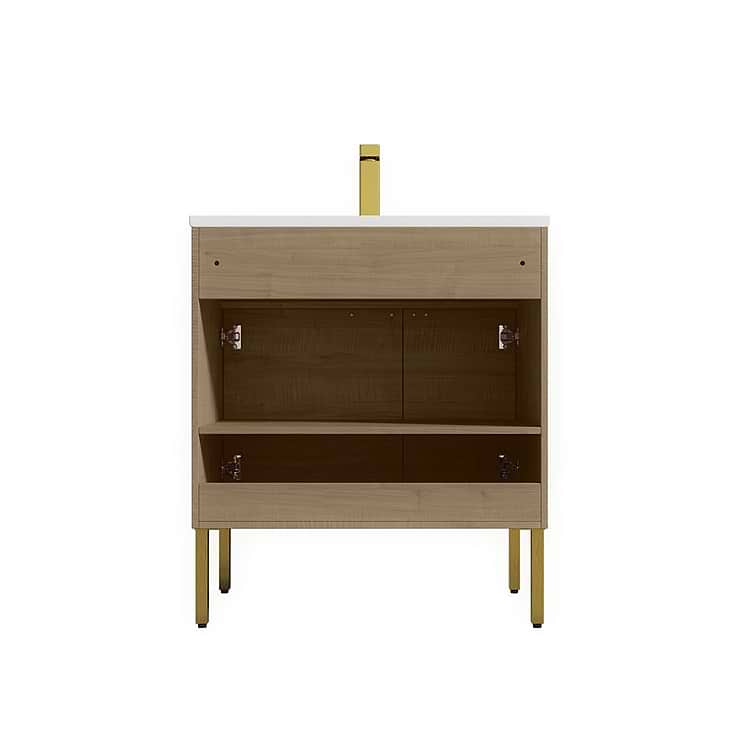 Portofino 30'' Classic Oak Vanity And Counter