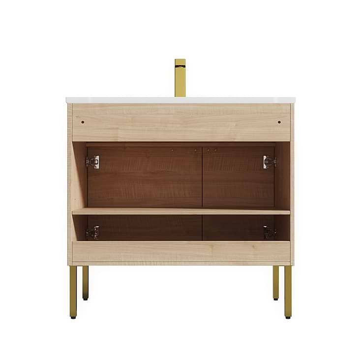 Portofino 36'' Maple Vanity And Counter