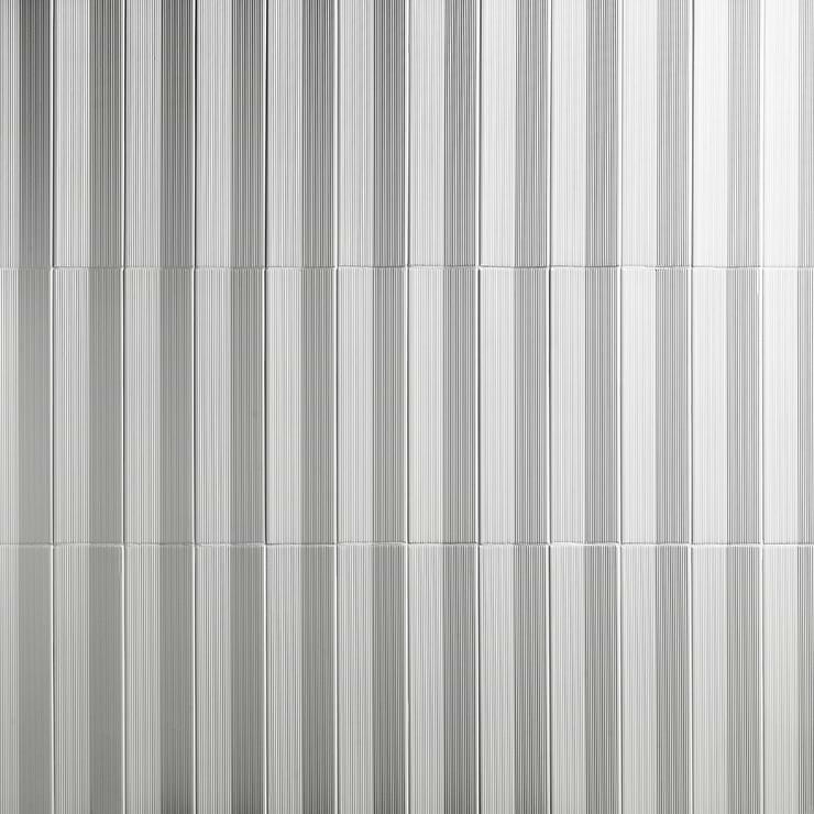 Kinzie Concave White 4x16 3D Matte Ceramic Tile