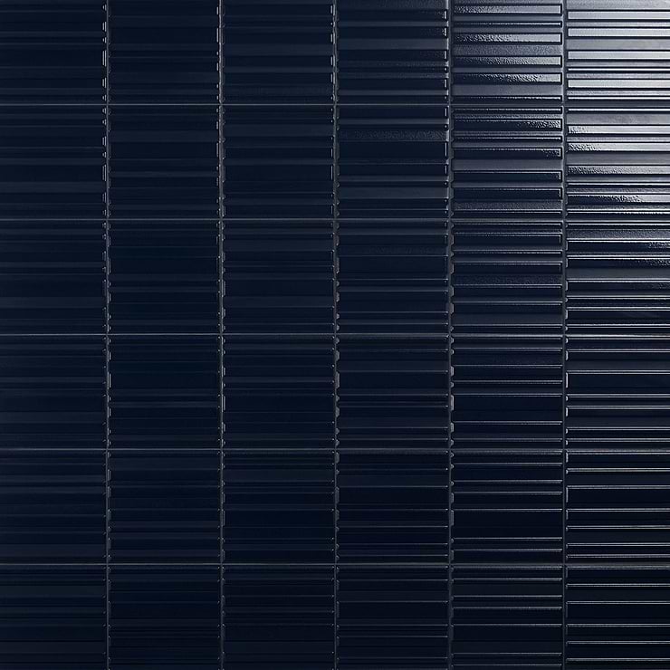 Sydney Blue 8x16 3D Glossy and Matte Mixed Finish Ceramic Tile