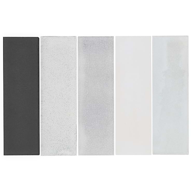 Color One Cloud Blend 2x8 Cement and Lava Stone Tiles