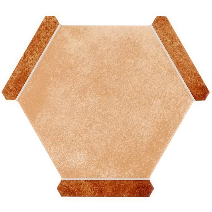 Sagon Terracotta Light 9" Hexagon Matte Porcelain Tile