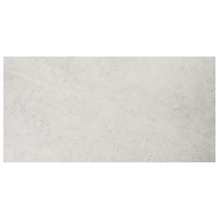 New Rock Perla White 12x24 Limestone Look Matte Porcelain Tile