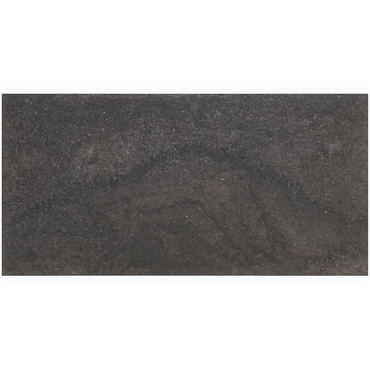 Acadia Charcoal Black 12x24 Limestone Look Matte Porcelain Tile