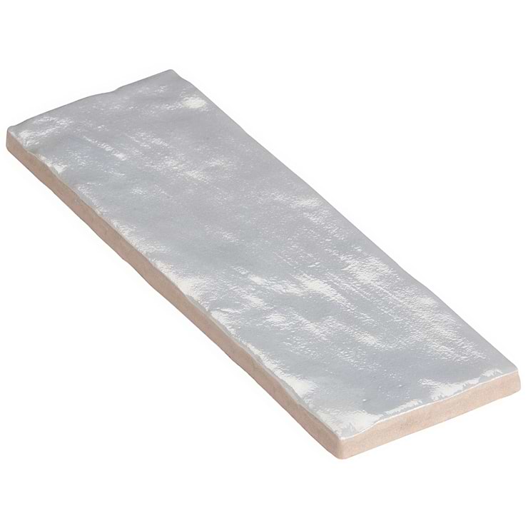 Montauk Sky Blue 2x8 Mixed Finish Ceramic Subway Tile