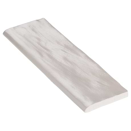 Montauk Fog Gray 2x8 Mixed Finish Ceramic Bullnose