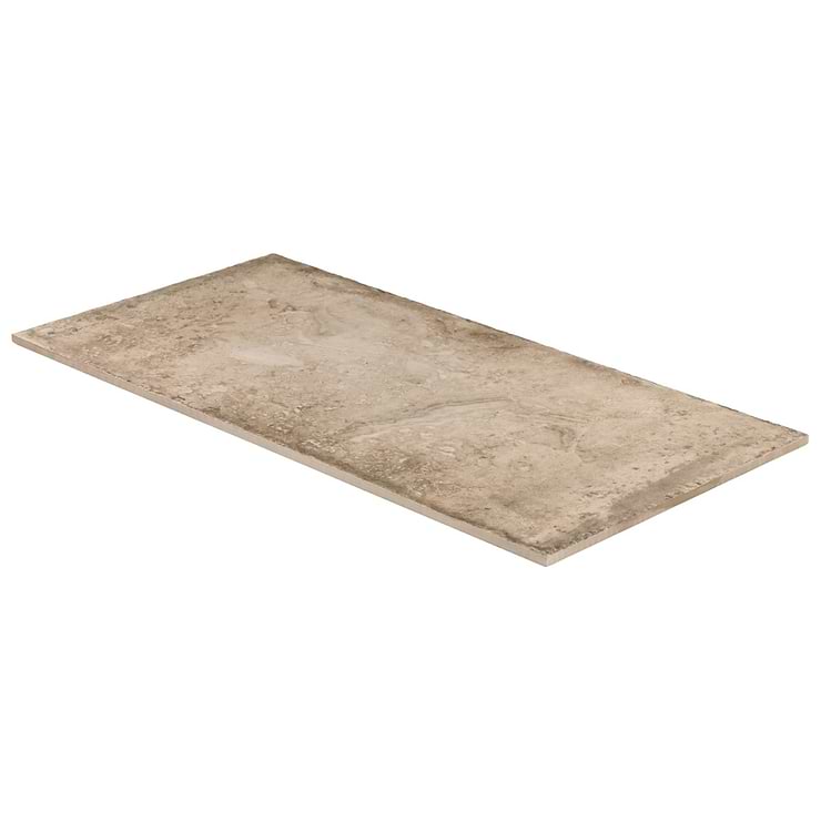 Seville Delfi Dark Beige 12x24 Travertine Look Matte Porcelain Tile