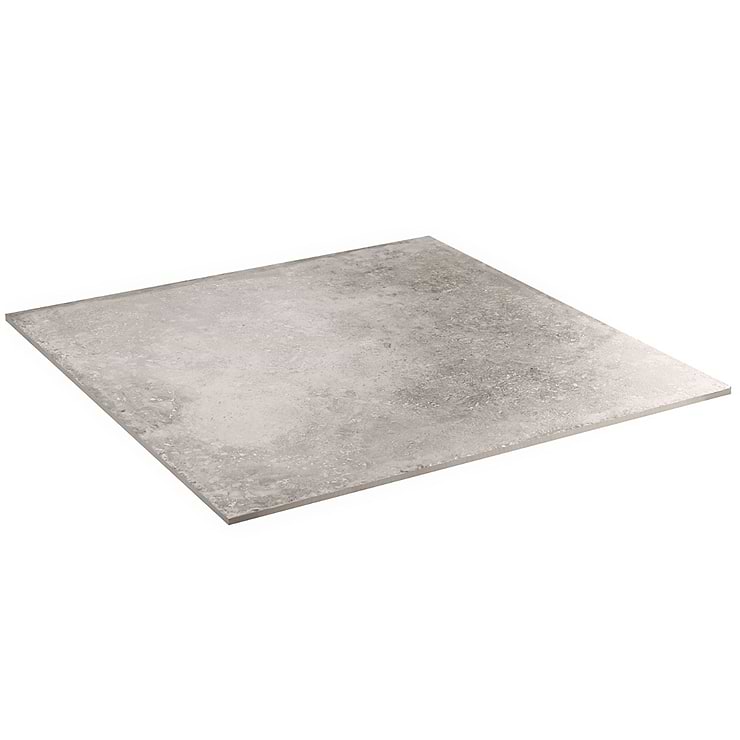 Seville Efeso Gray 24x24 Travertine Look Matte Porcelain Tile