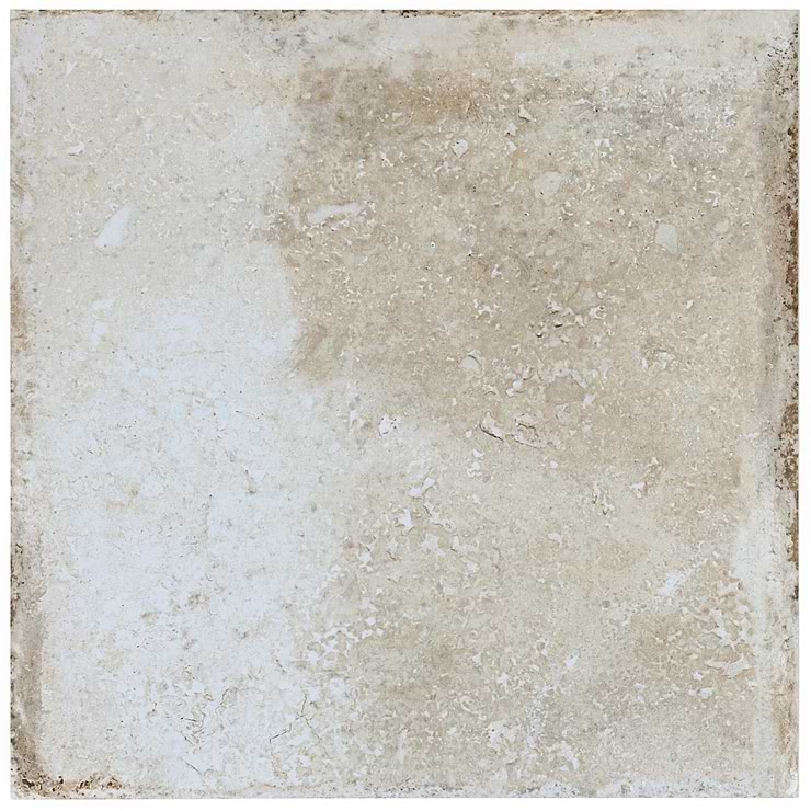 Seville Olimpia White 12x12 Travertine Look Matte Porcelain Tile