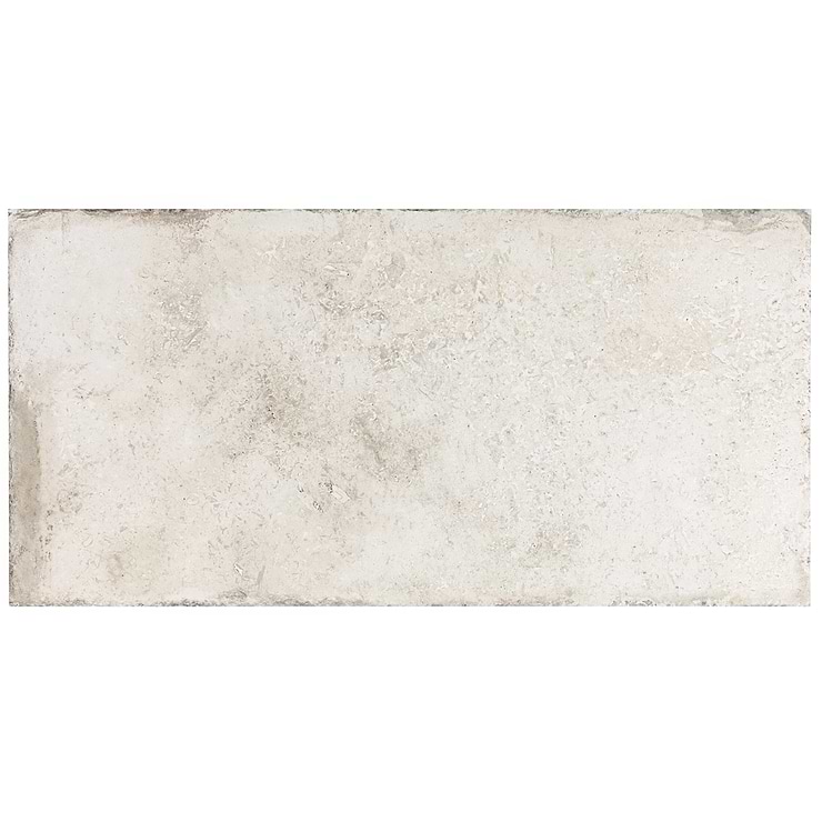 Seville Olimpia White 12x24 Travertine Look Matte Porcelain Tile