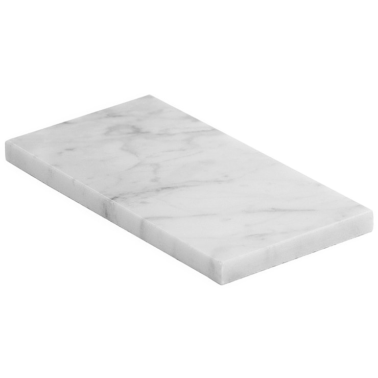 Carrara White 3x6 Polished Marble Subway Tile