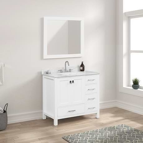 Athena 36'' White Vanity And Marble Counter