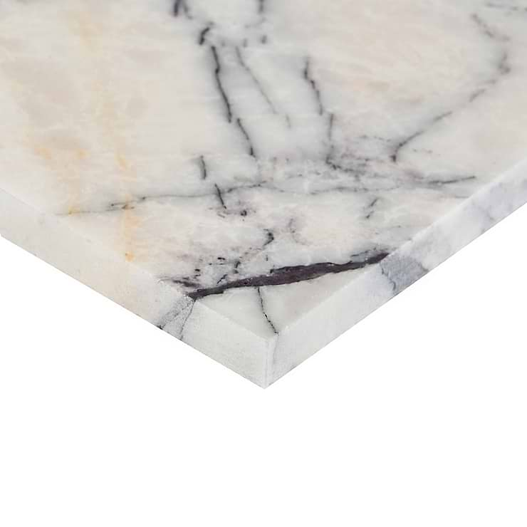 Lilac White 12x24 Polished Marble Tile