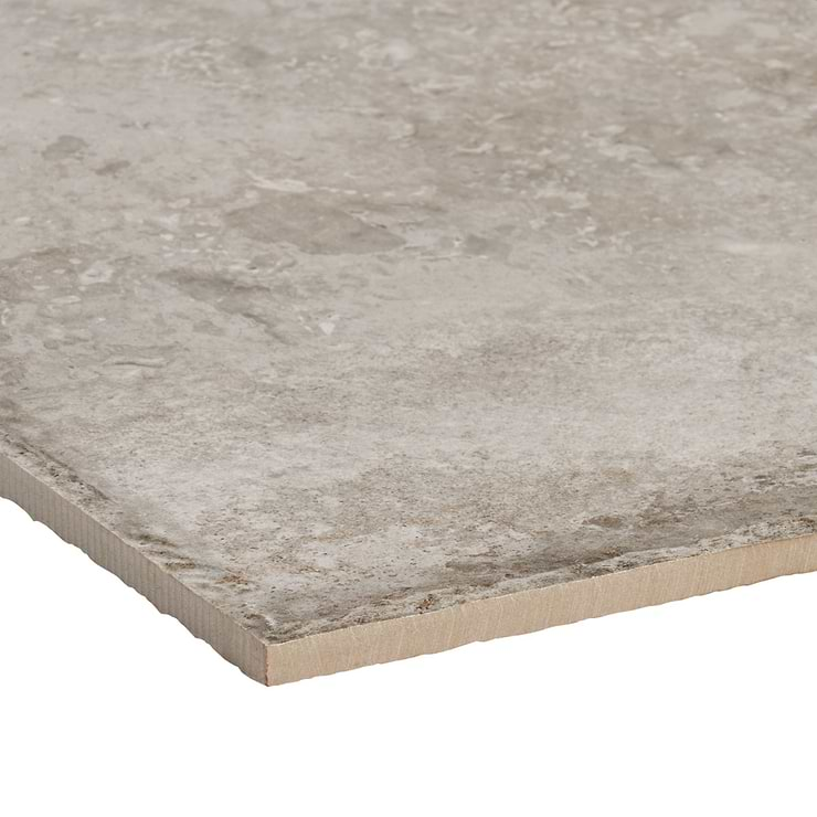 Seville Efeso Gray 12x12 Travertine Look Matte Porcelain Tile