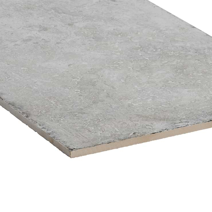 Seville Efeso Gray 12x24 Travertine Look Matte Porcelain Tile