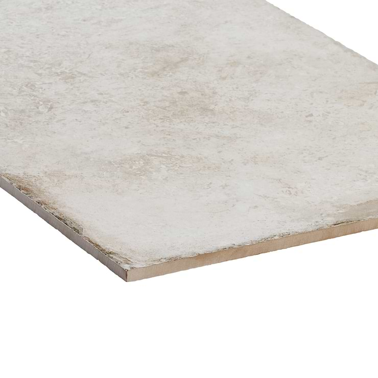 Seville Olimpia White 12x24 Travertine Look Matte Porcelain Tile